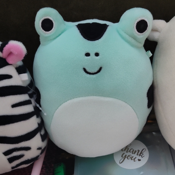 Squishmallows Zebra, Frog, Llama, and Reindeer Plush Set - Picture 4 of 5